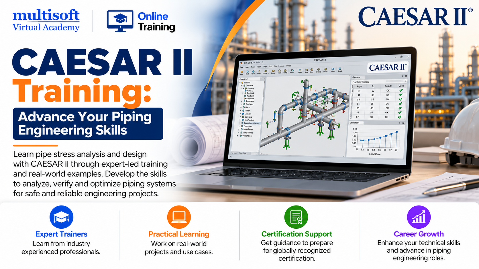CAESAR II Training: Advance Your Piping Engineering Skills