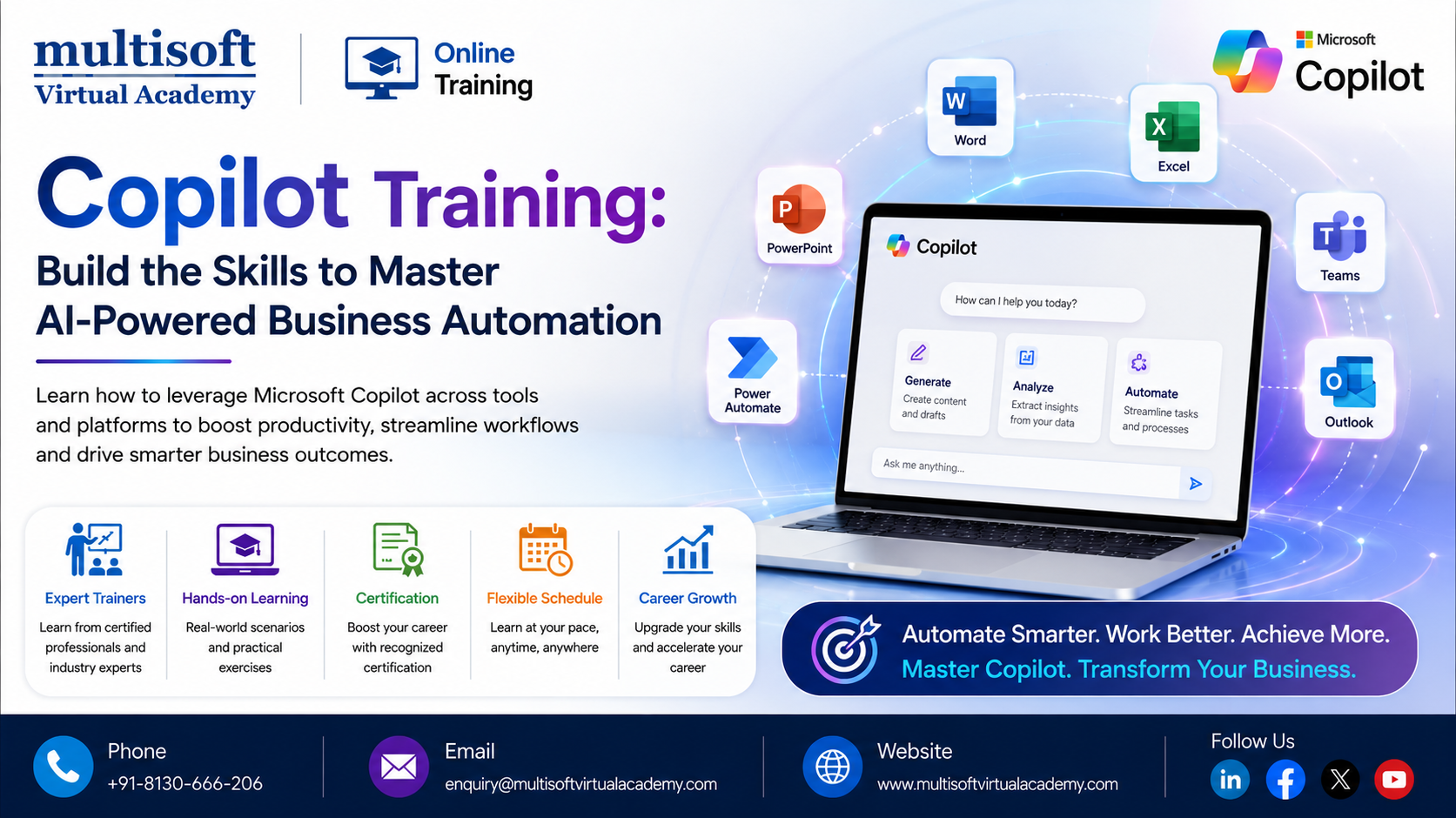Copilot Training: Build the Skills to Master AI-Powered Business Automation