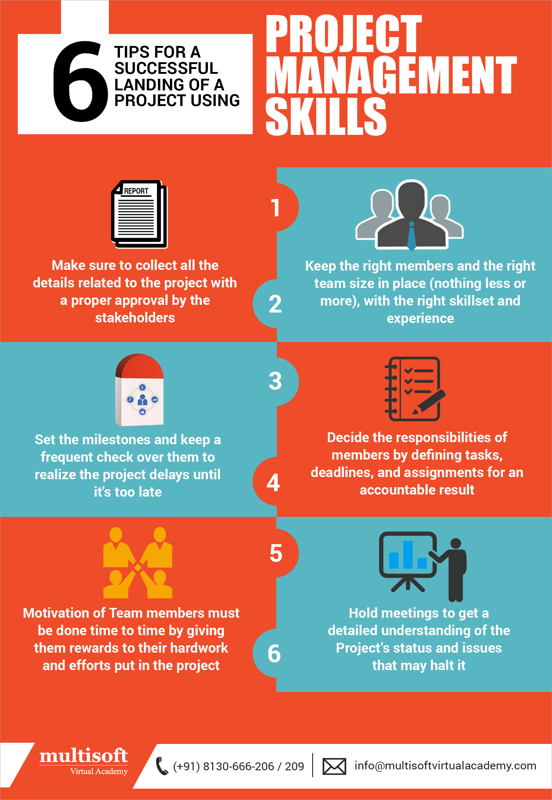 6 tips for a successful landing of a project using project management skills
