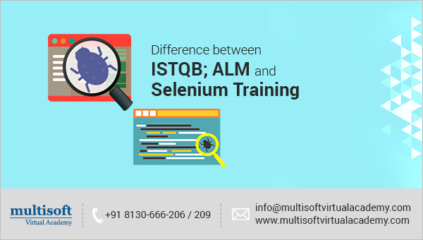 Difference between ISTQB, ALM and Selenium Training