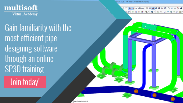 Learn about the efficient plant and pipe designing software, SP3D, through an online training
