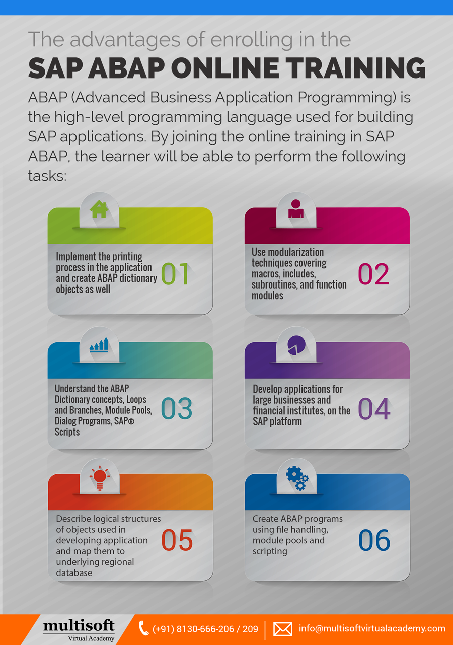 The advantages of enrolling in the SAP ABAP online training