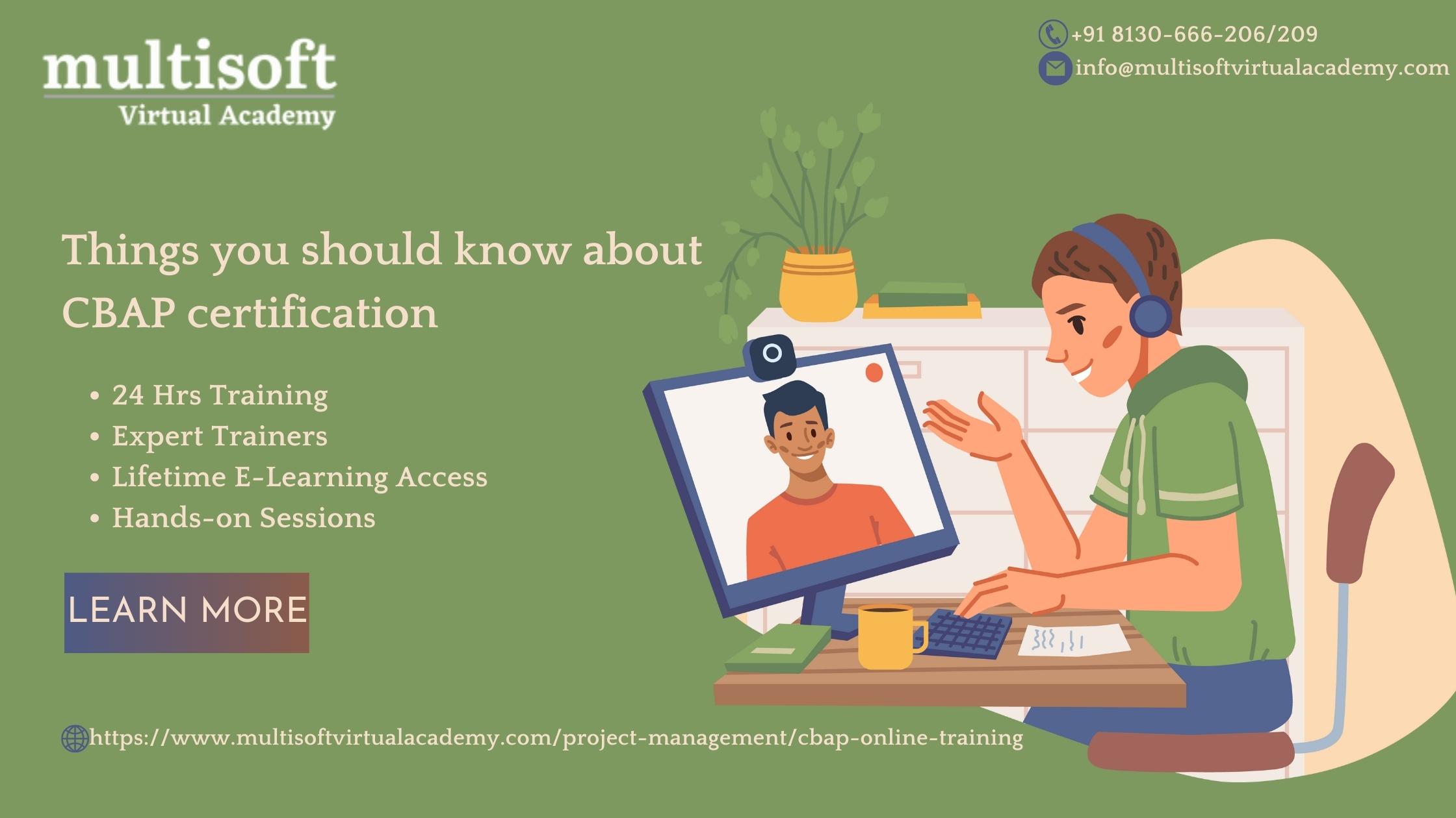 Things you should know about CBAP certification