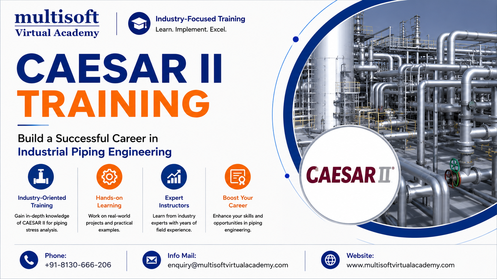 Caesar II Training - Build a Successful Career in Industrial Piping Engineering
