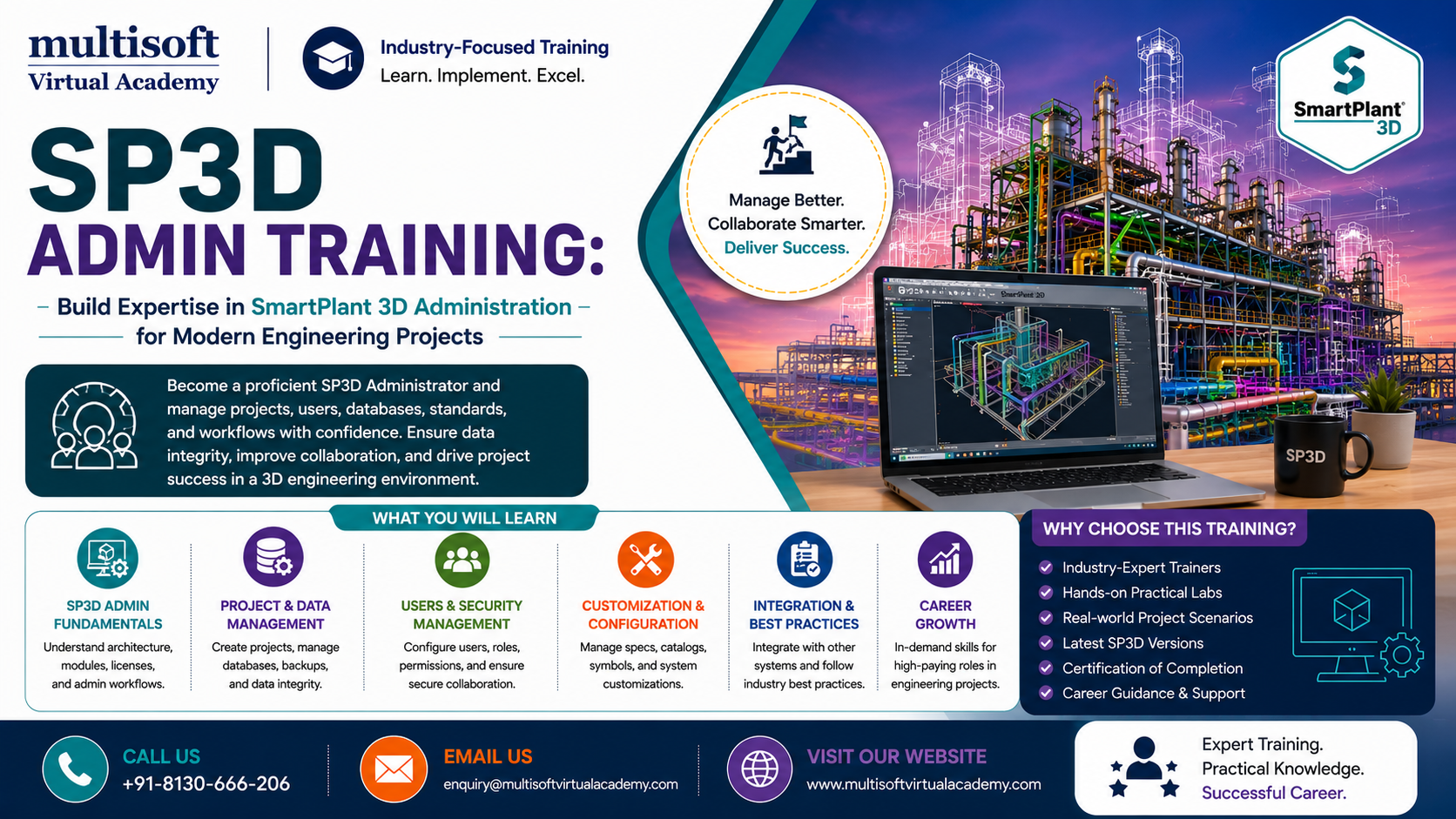 SP3D Admin Training: Build Expertise in SmartPlant 3D Administration for Modern Engineering Projects